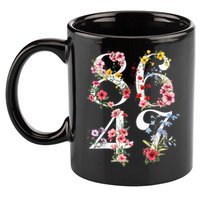 8647 Subtle Anti 45 47 Funny 86 47 Floral Boho Feminist 11oz C Handle Ceramic Mug