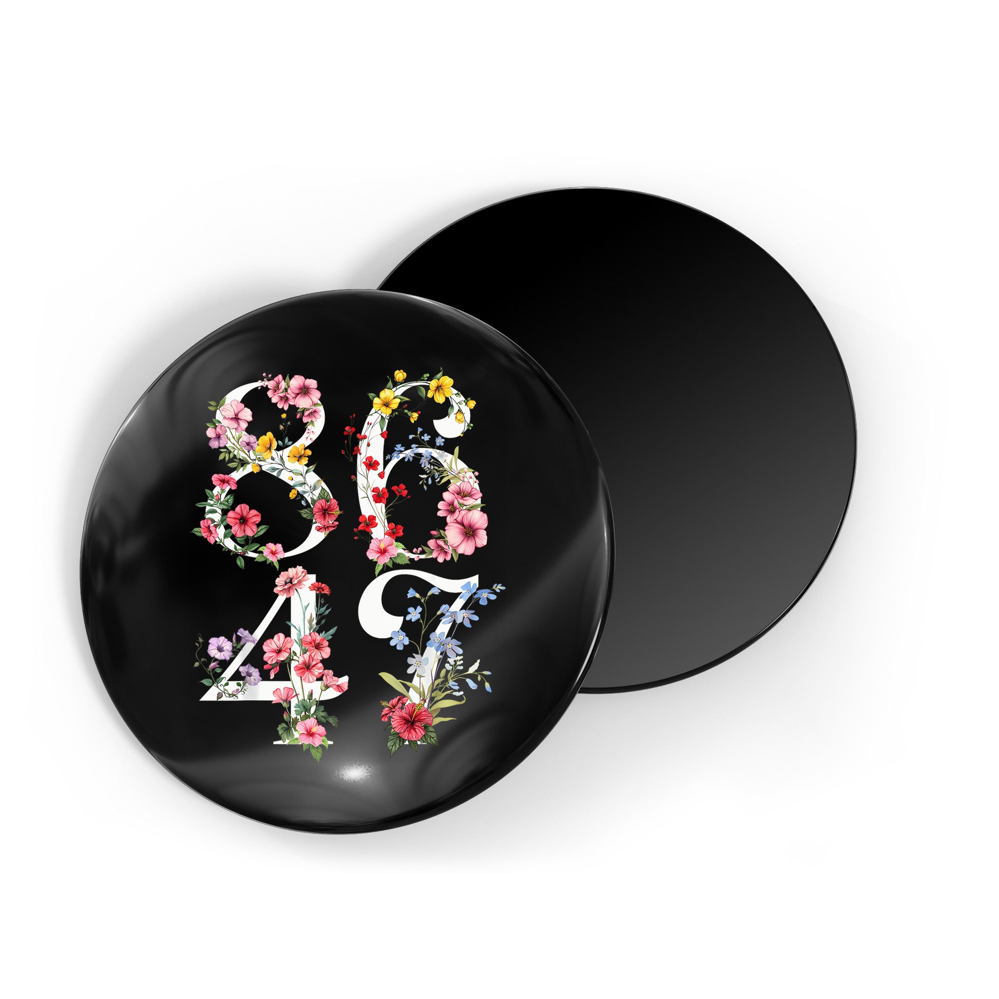 8647 Subtle Anti 45 47 Funny 86 47 Floral Boho Feminist Magnet