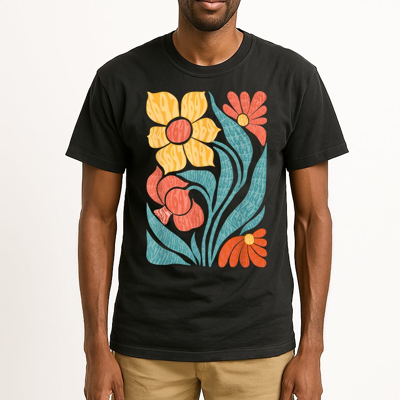 8647 Subtle Anti Trump Floral Boho Tall T-Shirt