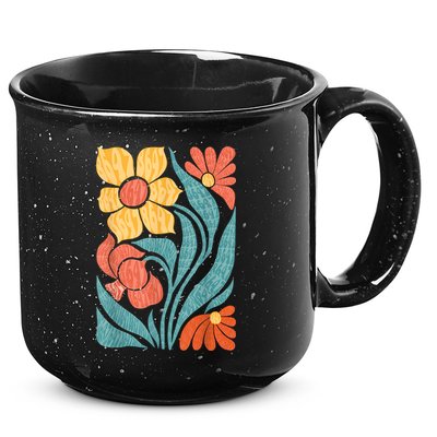 8647 Subtle Anti Trump Floral Boho 15oz Campfire Ceramic Mug