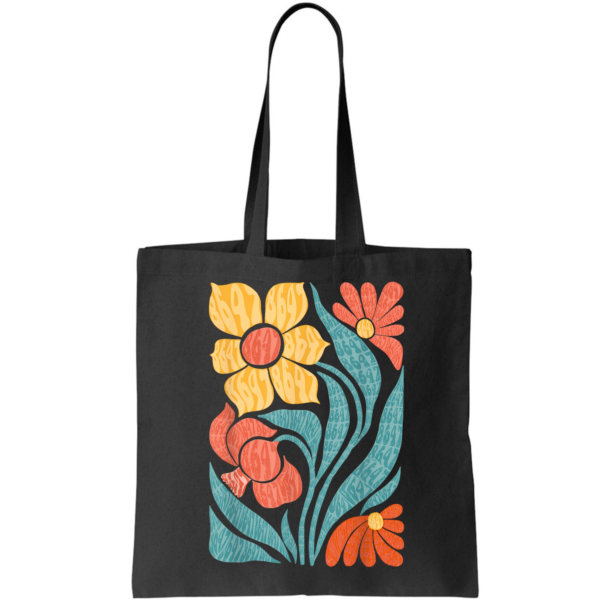 8647 Subtle Anti Trump Floral Boho Bag