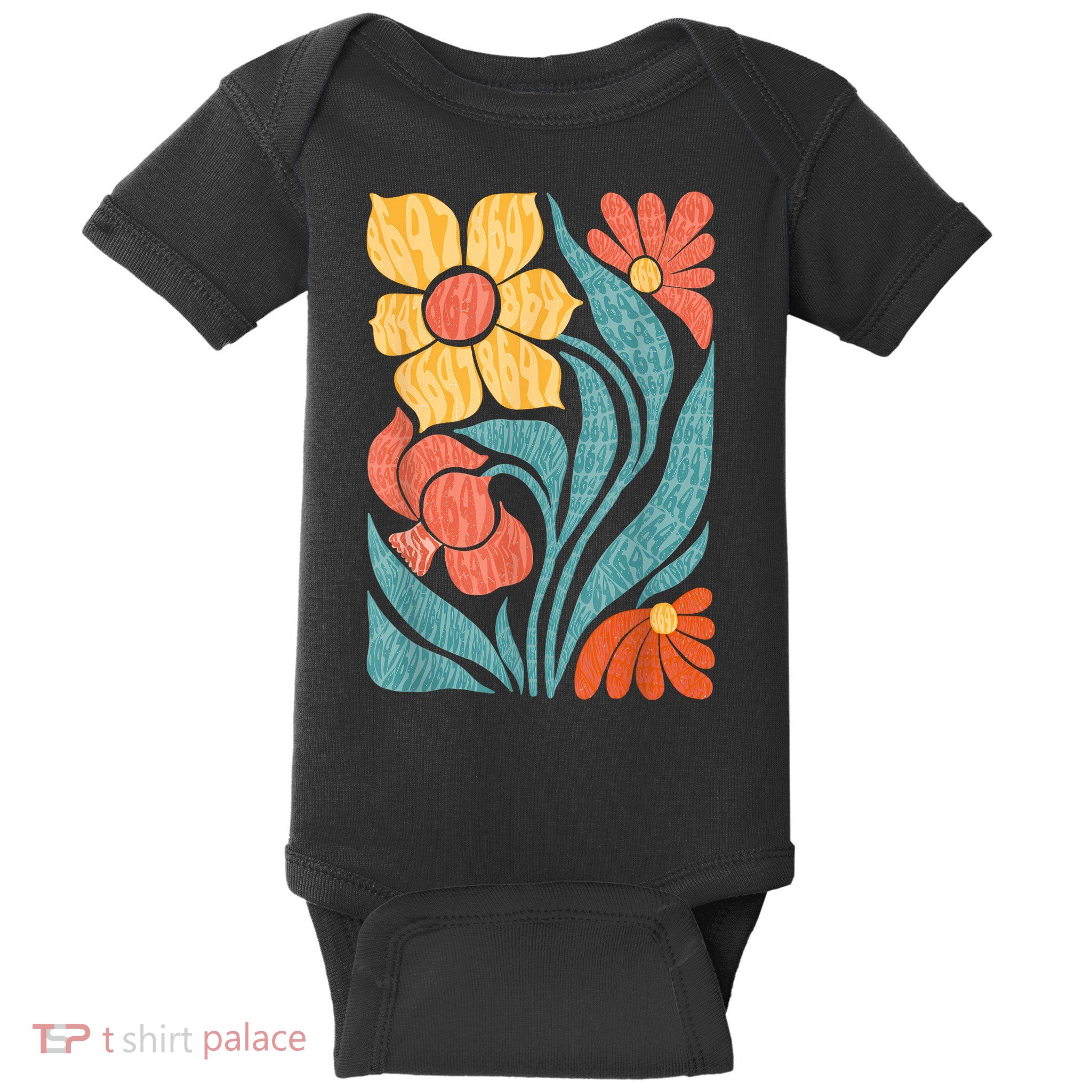 8647 Subtle Anti Trump Floral Boho Baby Bodysuit