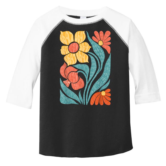 8647 Subtle Anti Trump Floral Boho Toddler Fine Jersey T-Shirt