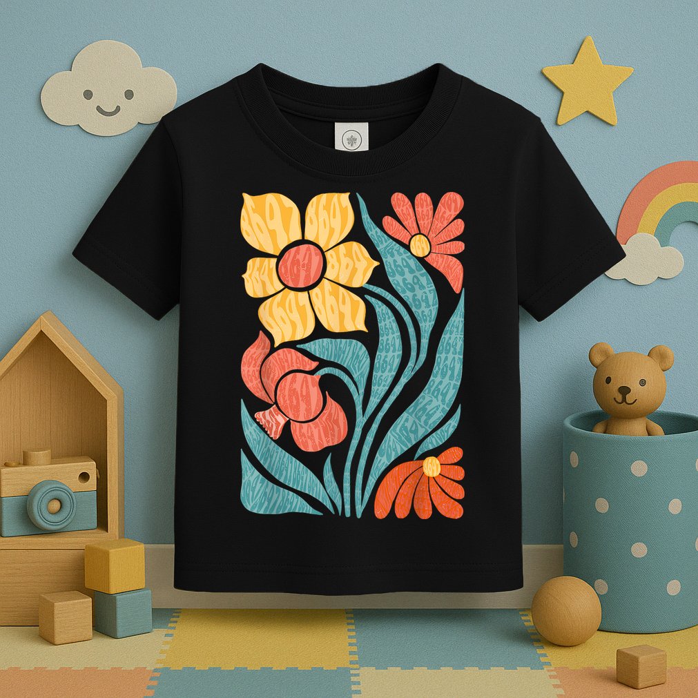 8647 Subtle Anti Trump Floral Boho Toddler T-Shirt