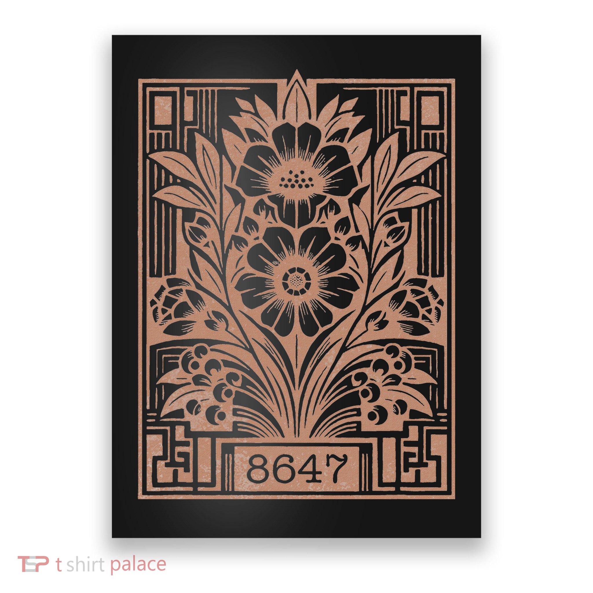 8647 Subtle Anti Trump Anti Maga 86 47 Floral Boho Style Poster