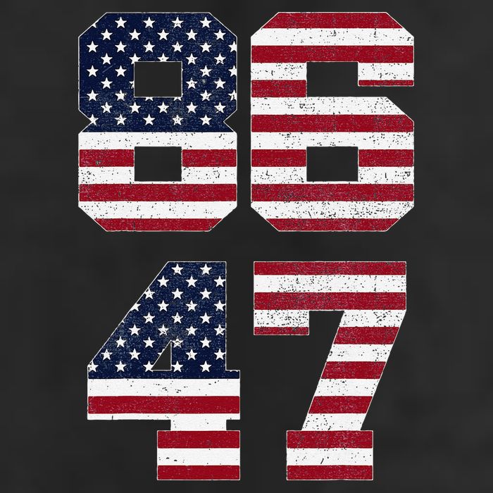 8647 Subtle Anti Funy 86 47 Retro America Flag 7 Panel Mesh Trucker Snapback Hat