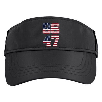8647 Subtle Anti Funy 86 47 Retro America Flag Adult Drive Performance Visor
