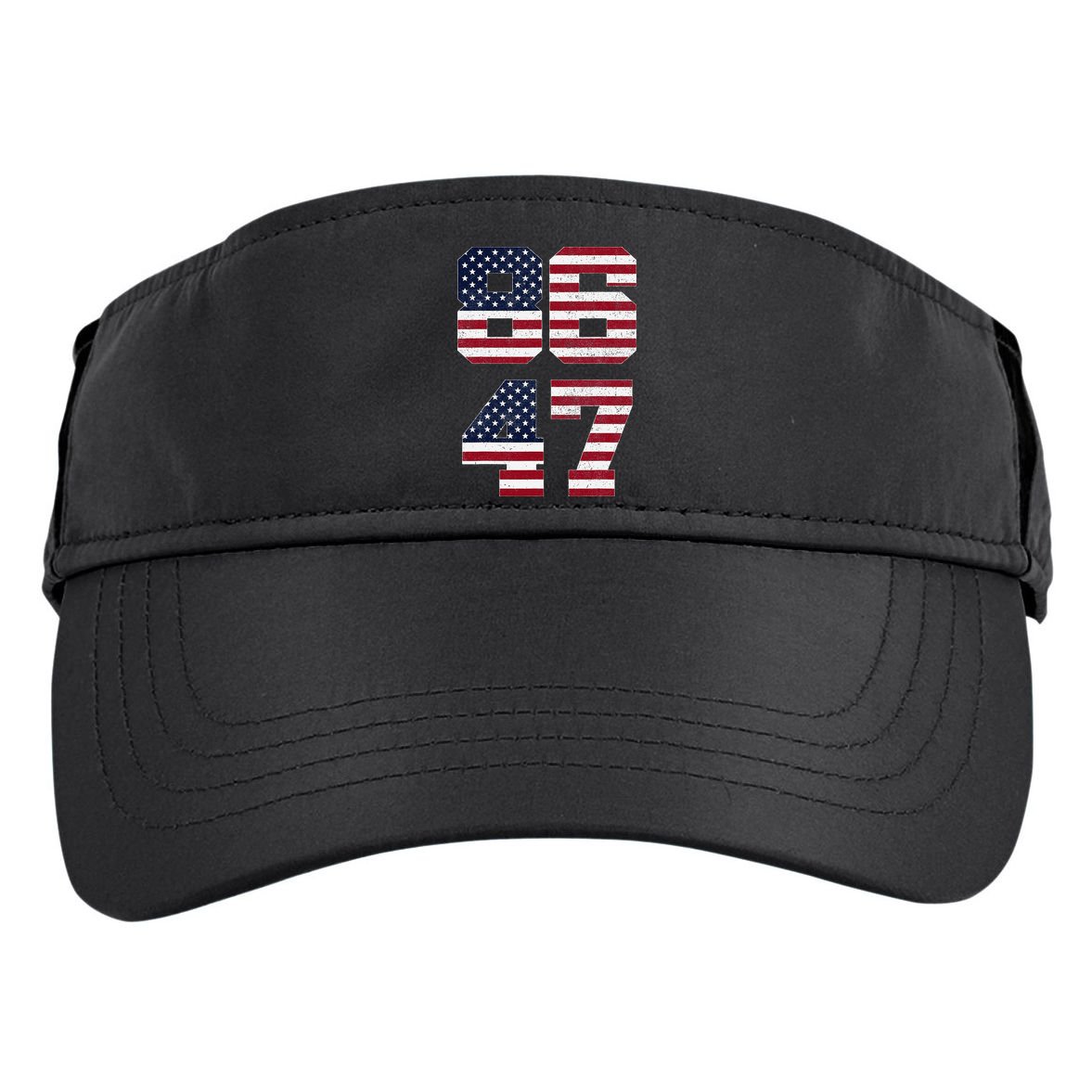 8647 Subtle Anti Funy 86 47 Retro America Flag Adult Drive Performance Visor