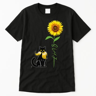8647 Subtle Anti Trump 86 47 Cat Sunflower Tall T-Shirt