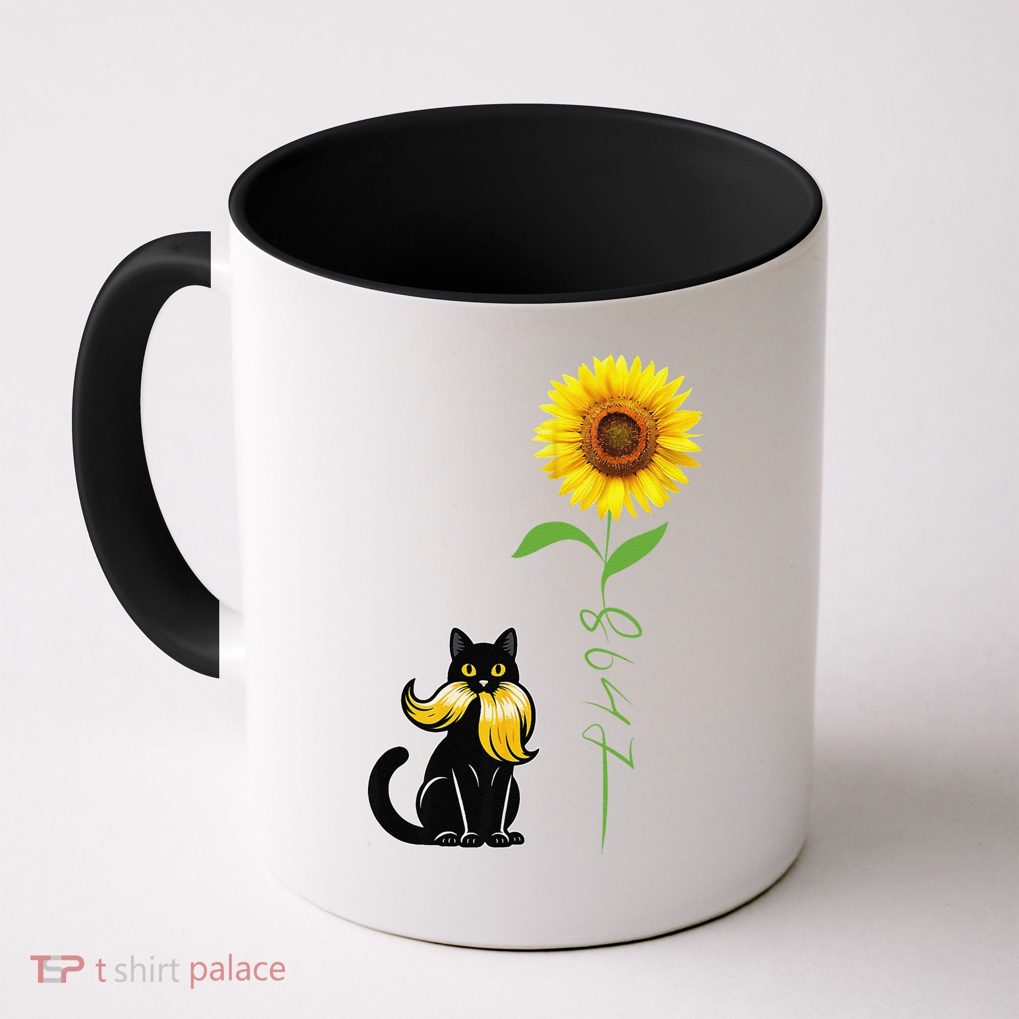 8647 Subtle Anti Trump 86 47 Cat Sunflower Mug