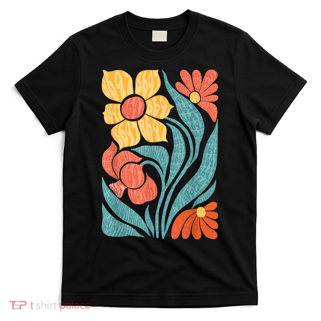 8647 Subtle Anti Trump Floral Boho T-Shirt
