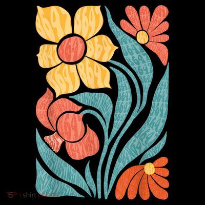 8647 Subtle Anti Trump Floral Boho T-Shirt