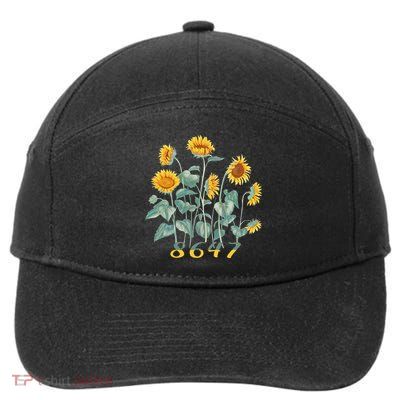 8647 Subtle Anti Trump 86 47 Sunflower Support Ukraine 7-Panel Snapback Hat