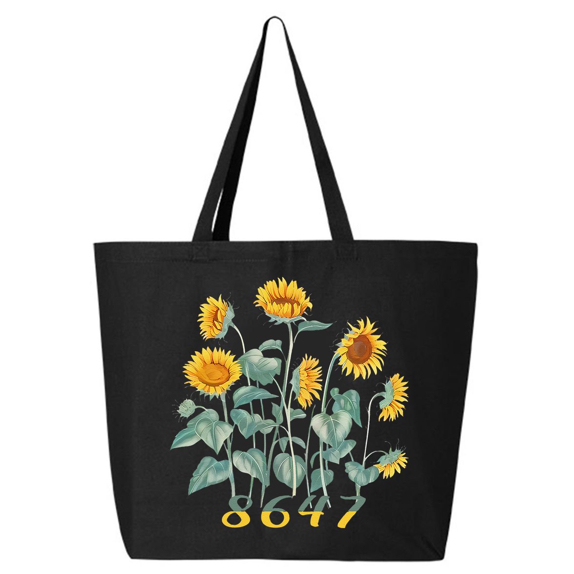 8647 Subtle Anti Trump 86 47 Sunflower Support Ukraine 25L Jumbo Tote