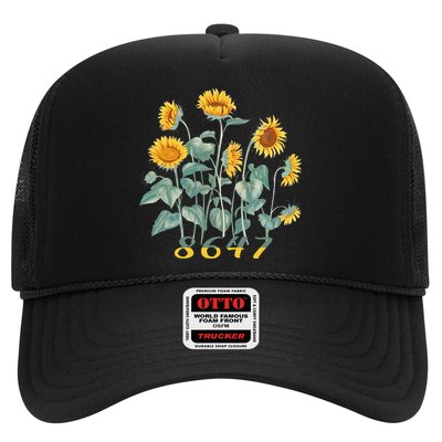 8647 Subtle Anti Trump 86 47 Sunflower Support Ukraine Trucker Hat