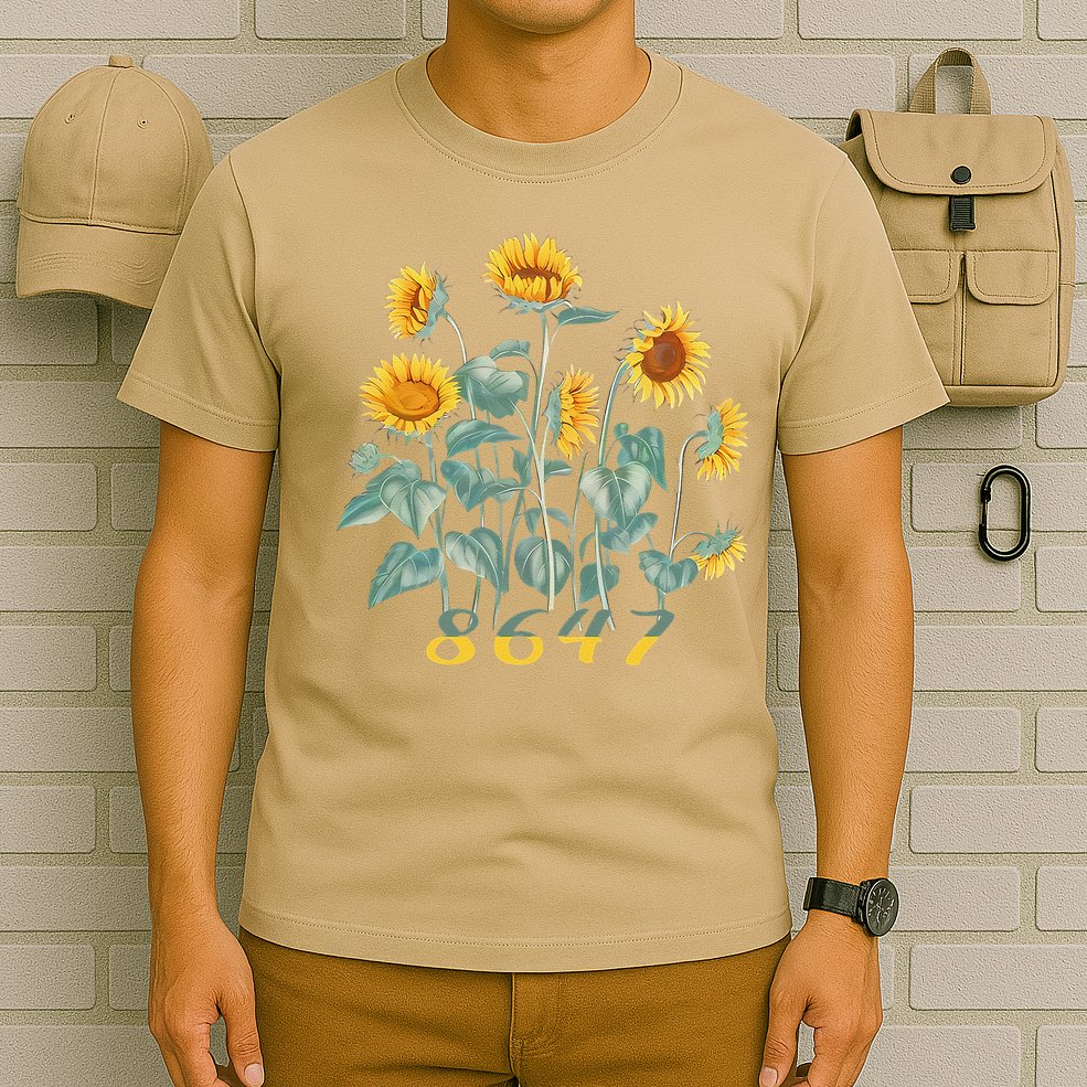 8647 Subtle Anti Trump 86 47 Sunflower Support Ukraine T-Shirt