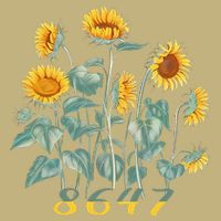 8647 Subtle Anti Trump 86 47 Sunflower Support Ukraine T-Shirt