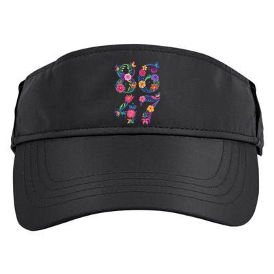 8647 Subtle Anti Trump 86 47 Floral Boho Style Adult Drive Performance Visor