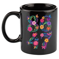 8647 Subtle Anti Trump 86 47 Floral Boho Style 11oz C Handle Ceramic Mug