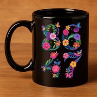 8647 Subtle Anti Trump 86 47 Floral Boho Style 11oz C Handle Ceramic Mug