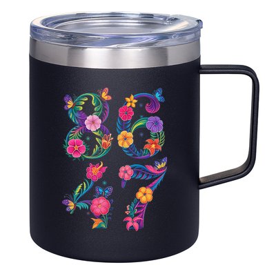 8647 Subtle Anti Trump 86 47 Floral Boho Style 12oz Stainless Steel Coffee Mug