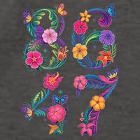 8647 Subtle Anti Trump 86 47 Floral Boho Style Vector Backpack