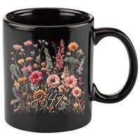 8647 Subtle Anti Trump 86 47 Floral Boho Style 11oz C Handle Ceramic Mug