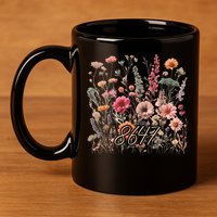 8647 Subtle Anti Trump 86 47 Floral Boho Style 11oz C Handle Ceramic Mug