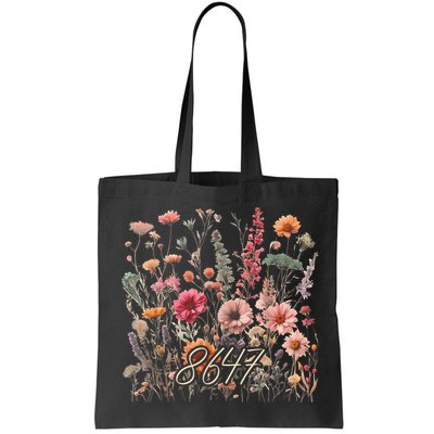 8647 Subtle Anti Trump 86 47 Floral Boho Style Bag