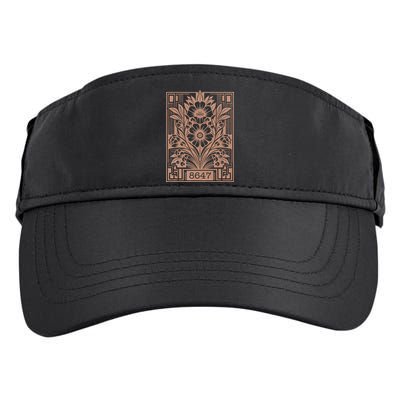 8647 Subtle Anti Trump Anti Maga 86 47 Floral Adult Drive Performance Visor