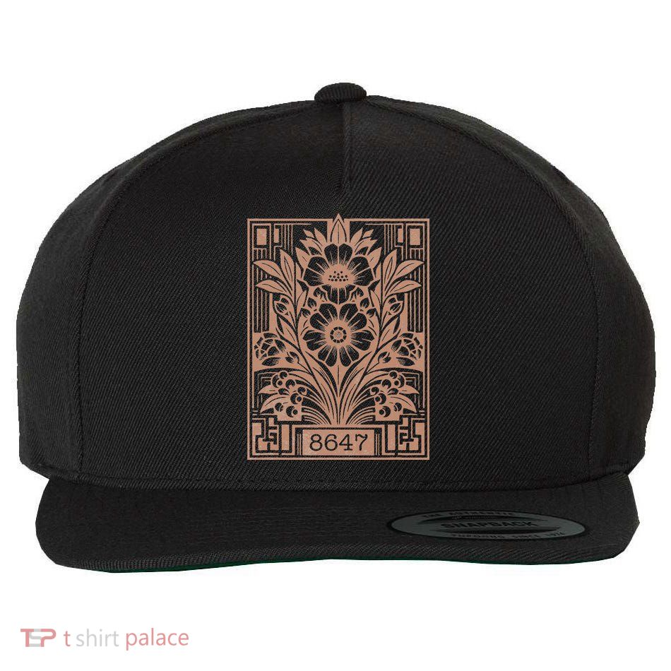 8647 Subtle Anti Trump Anti Maga 86 47 Floral Wool Snapback Cap