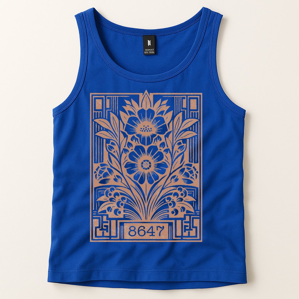 8647 Subtle Anti Trump Anti Maga 86 47 Floral Tank Top