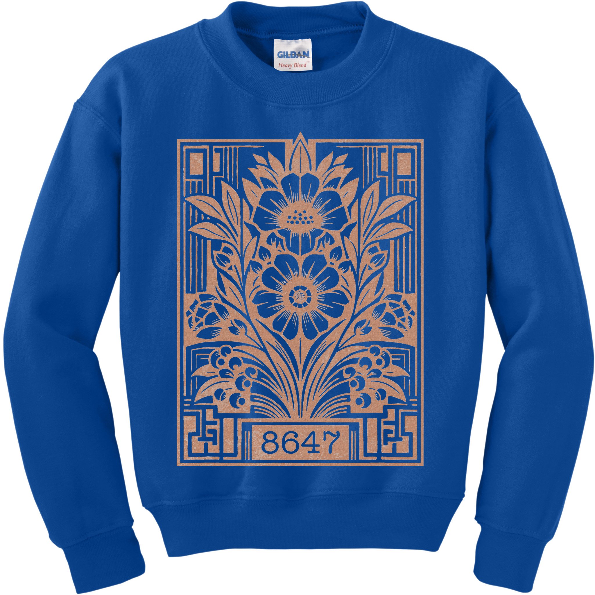 8647 Subtle Anti Trump Anti Maga 86 47 Floral Kids Sweatshirt