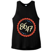 8647 Subtle Anti Funy 86 47 Retro Boho Style Ladies PosiCharge Tri-Blend Wicking Tank