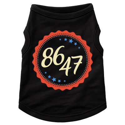 8647 Subtle Anti Funy 86 47 Retro Boho Style Doggie Tank