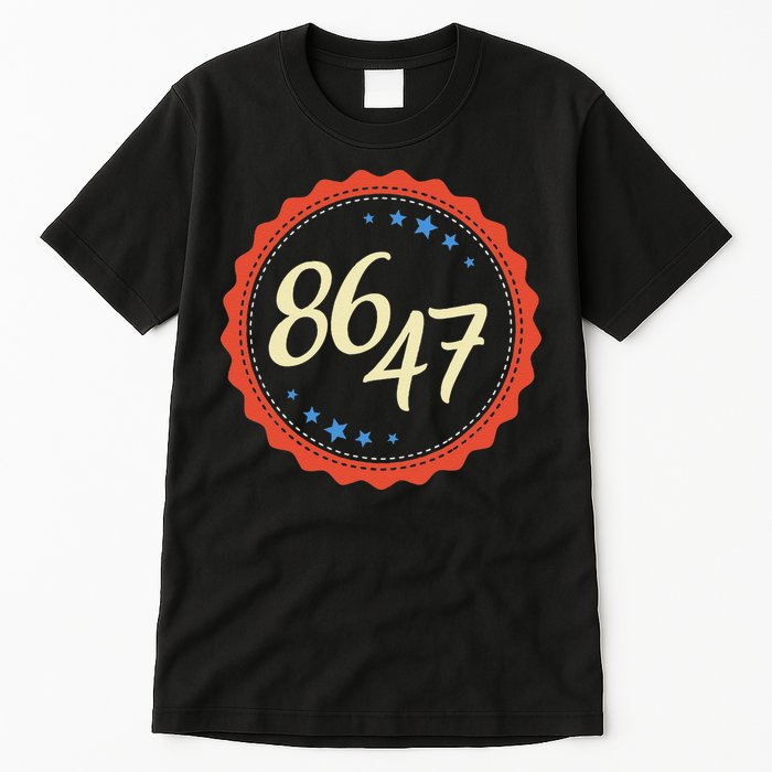 8647 Subtle Anti Funy 86 47 Retro Boho Style Tall T-Shirt