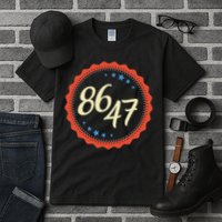 8647 Subtle Anti Funy 86 47 Retro Boho Style Tall T-Shirt