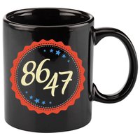 8647 Subtle Anti Funy 86 47 Retro Boho Style 11oz C Handle Ceramic Mug