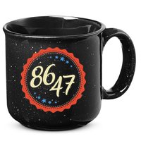8647 Subtle Anti Funy 86 47 Retro Boho Style 15oz Campfire Ceramic Mug