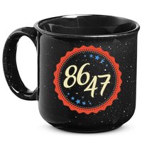 8647 Subtle Anti Funy 86 47 Retro Boho Style 15oz Campfire Ceramic Mug