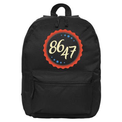 8647 Subtle Anti Funy 86 47 Retro Boho Style 16 in Basic Backpack