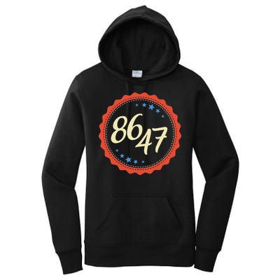 8647 Subtle Anti Funy 86 47 Retro Boho Style Women's Pullover Hoodie