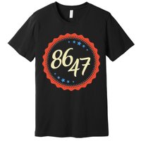 8647 Subtle Anti Funy 86 47 Retro Boho Style Premium T-Shirt
