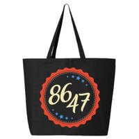 8647 Subtle Anti Funy 86 47 Retro Boho Style 25L Jumbo Tote