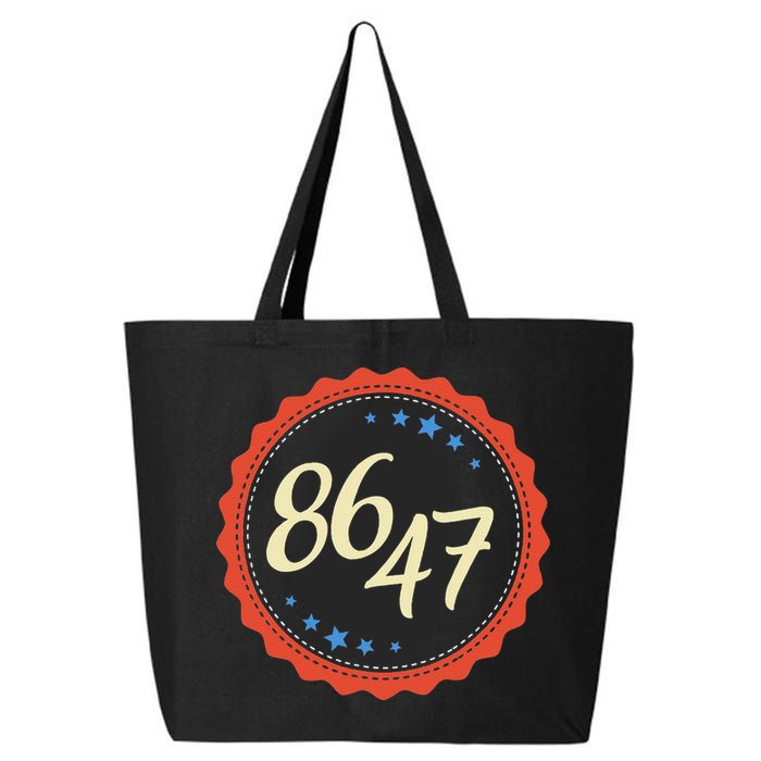 8647 Subtle Anti Funy 86 47 Retro Boho Style 25L Jumbo Tote