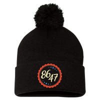 8647 Subtle Anti Funy 86 47 Retro Boho Style Pom Pom 12in Knit Beanie
