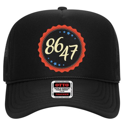 8647 Subtle Anti Funy 86 47 Retro Boho Style Trucker Hat