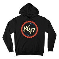 8647 Subtle Anti Funy 86 47 Retro Boho Style Tall Hoodie