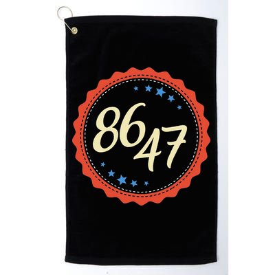 8647 Subtle Anti Funy 86 47 Retro Boho Style Golf Towel