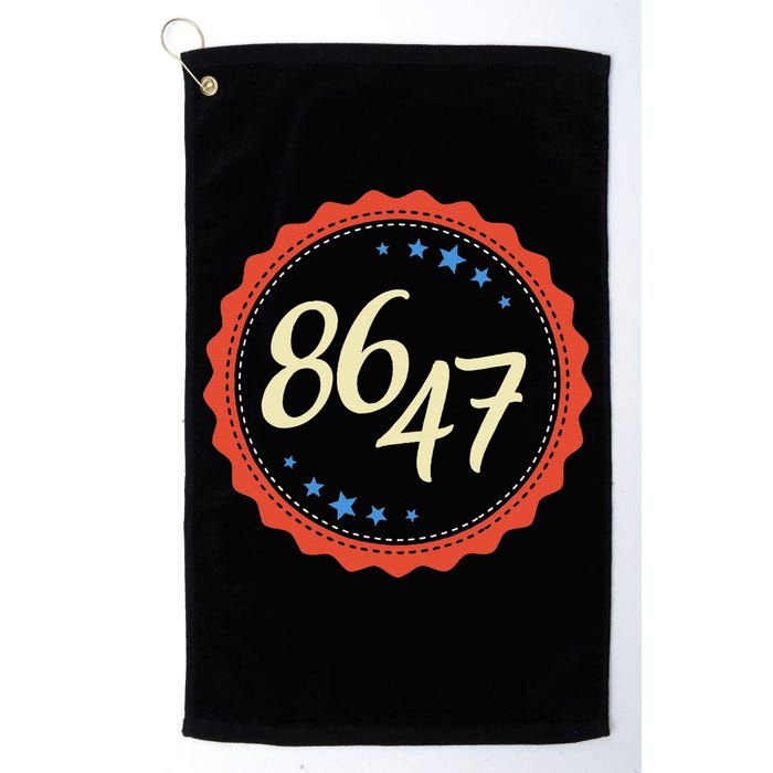 8647 Subtle Anti Funy 86 47 Retro Boho Style Golf Towel